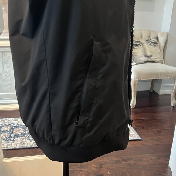 ZARA Basic Black Nylon Jacket - Picture 8 of 9
